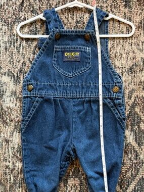 Vintage Oshkosh denim overalls with feet size 3-6 mo